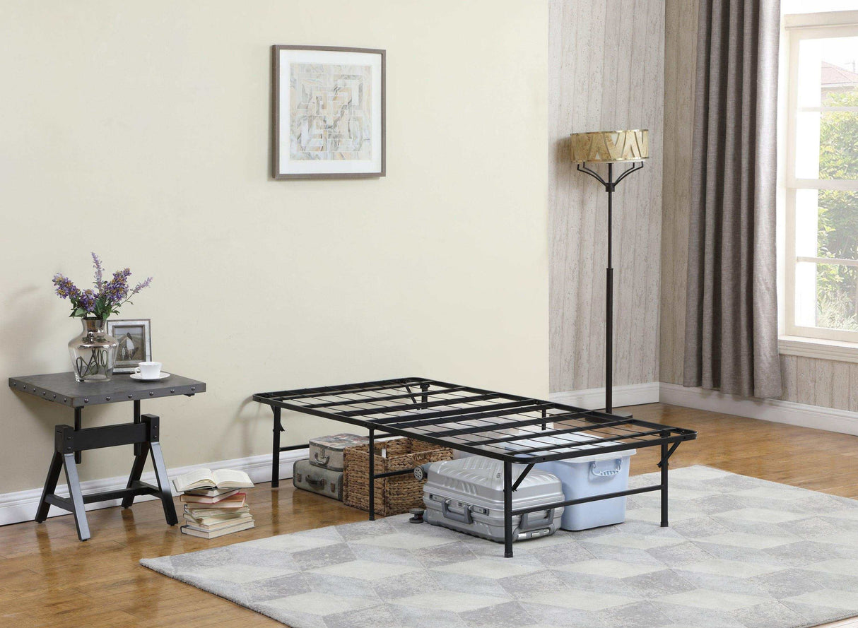 Waldin Black Twin Platform Bed Base - Ornate Home