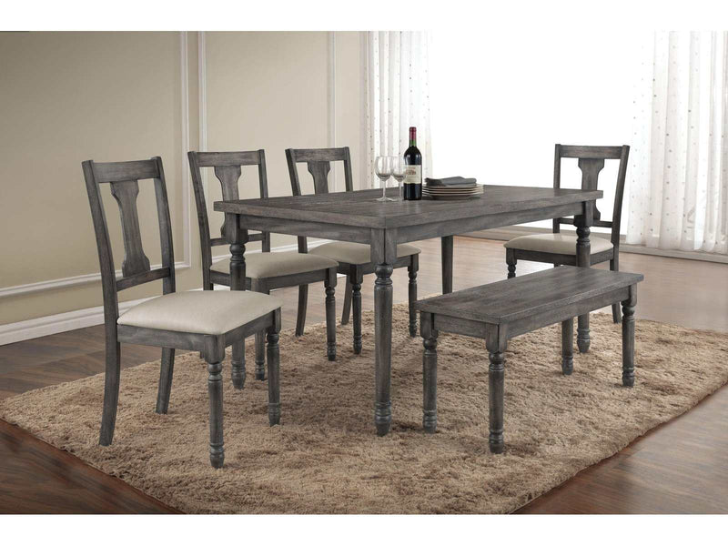 Wallace Weathered Gray Dining Table - Ornate Home