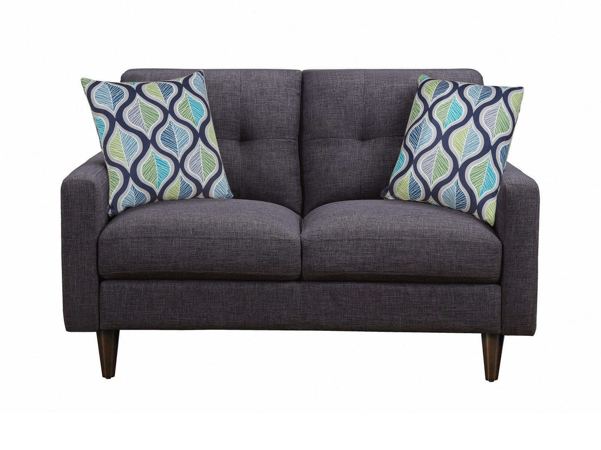 Watsonville Grey Stationary Loveseat - Ornate Home