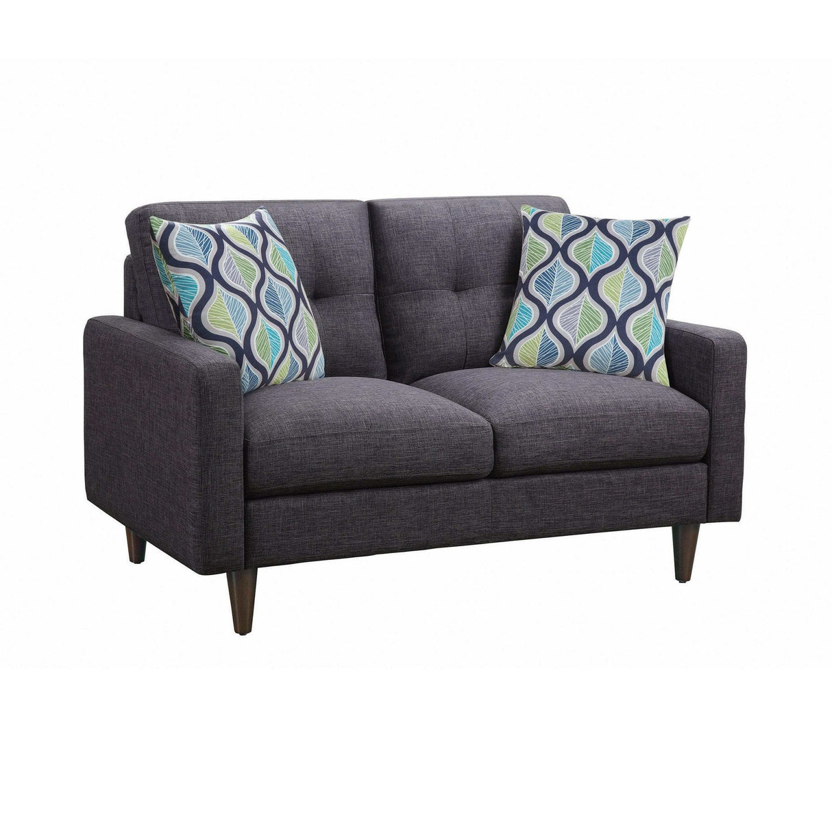 Watsonville Grey Stationary Loveseat - Ornate Home