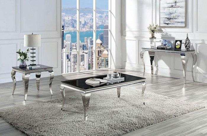 Wetzikon - Black & Silver - Coffee Table - Ornate Home