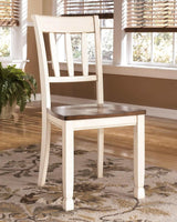 Whitesburg Brown & Cottage White Dining Chair (Set of 2) - Ornate Home