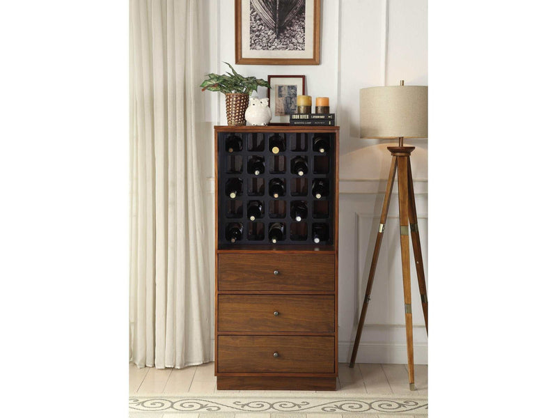 Wiesta Walnut Wine Cabinet - Ornate Home