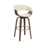 Windwril Walnut & Ecru Bar Stool - Ornate Home