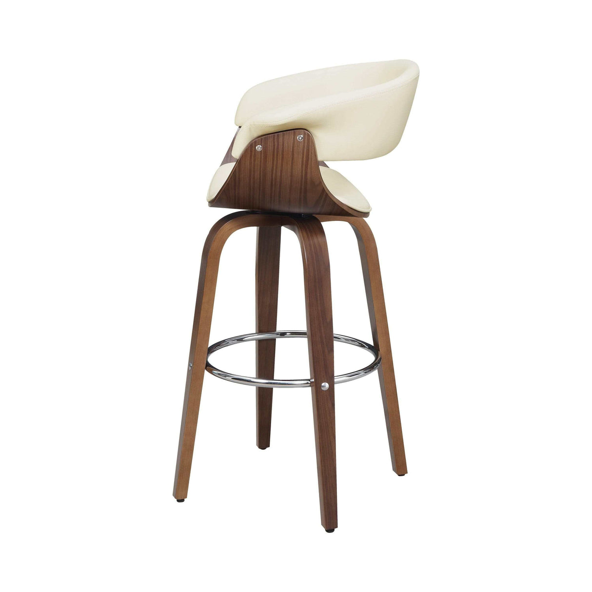 Windwril Walnut & Ecru Bar Stool - Ornate Home