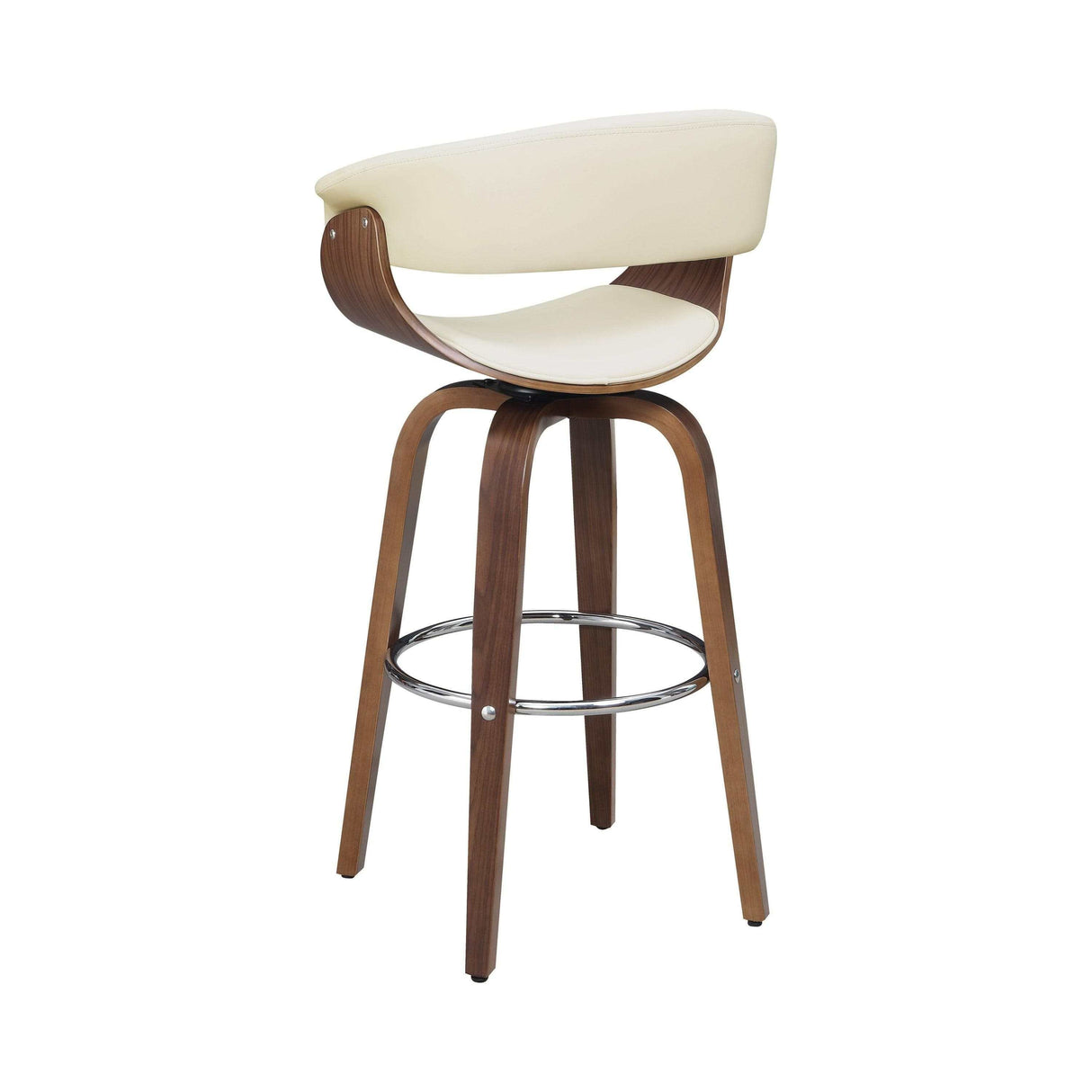 Windwril Walnut & Ecru Bar Stool - Ornate Home