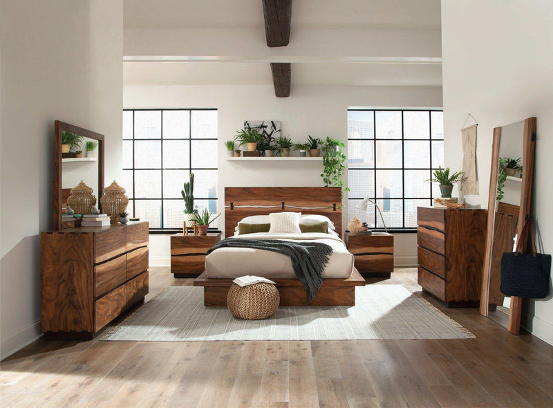 Winslow Smokey Walnut & Coffee Bean California King Bed - Ornate Home