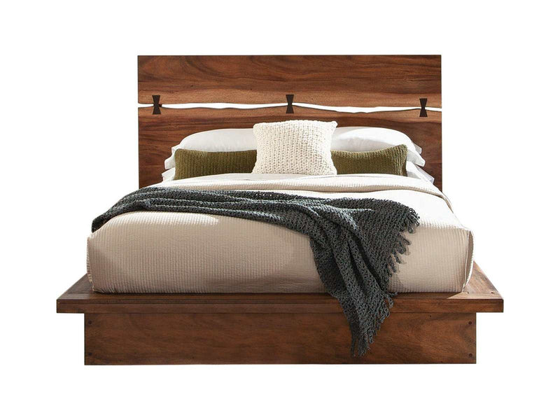 Winslow Smokey Walnut & Coffee Bean Queen Bed - Ornate Home