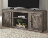 Wynnlow Gray 63" TV Stand w/Fireplace Option - Ornate Home