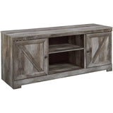 Wynnlow Gray 63" TV Stand w/Fireplace Option - Ornate Home