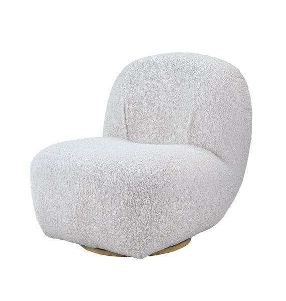Yedaid - Teddy Sherpa Fabric - Swivel Accent Chair - Ornate Home