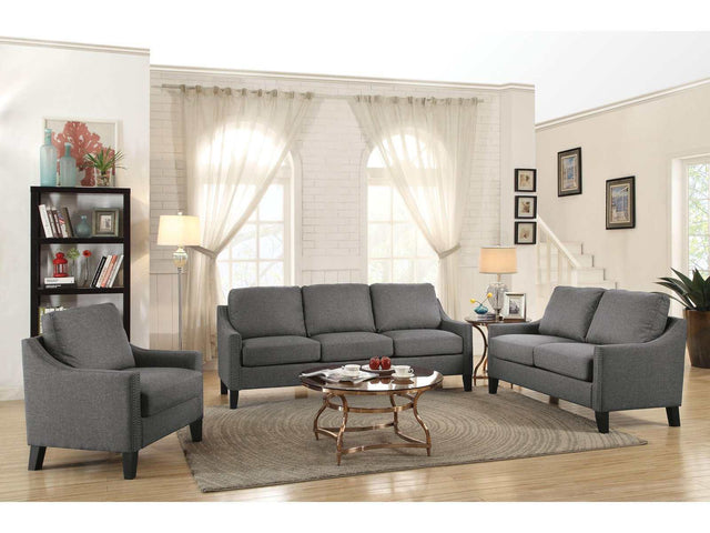 Zapata Gray Linen Sofa - Ornate Home