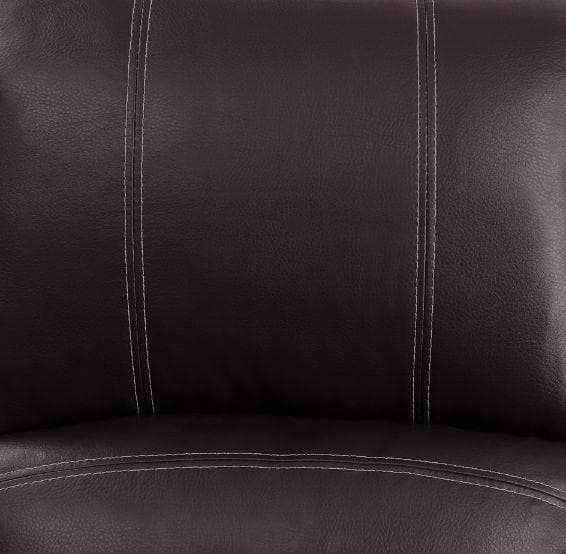 Zuriel - Brown Faux Leather - Power Recliner Chair - Ornate Home
